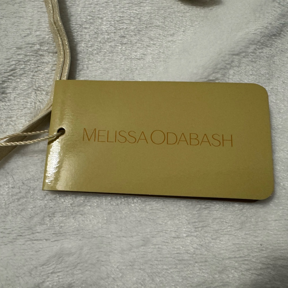 MELISSA ODABASH LOOK 23 TIE BACK CUT OUT ONEPIECE GOLD Size M/8 US - Picture 8 of 9